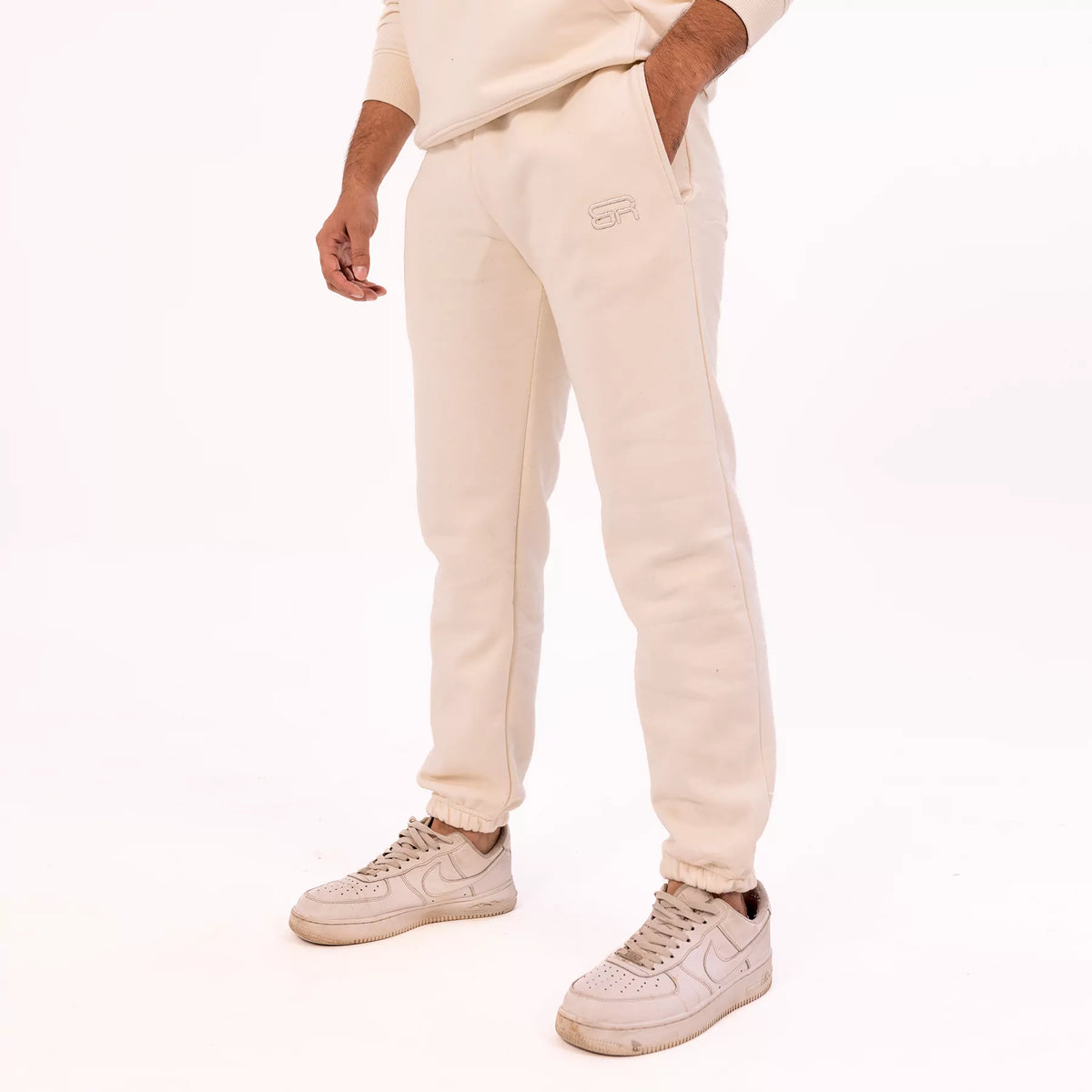 Cream jogger hot sale pants