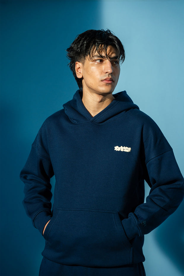 Blue Navy Comfort hoodie Matching Set (Unisex)