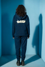 Blue Navy Comfort hoodie Matching Set (Unisex)