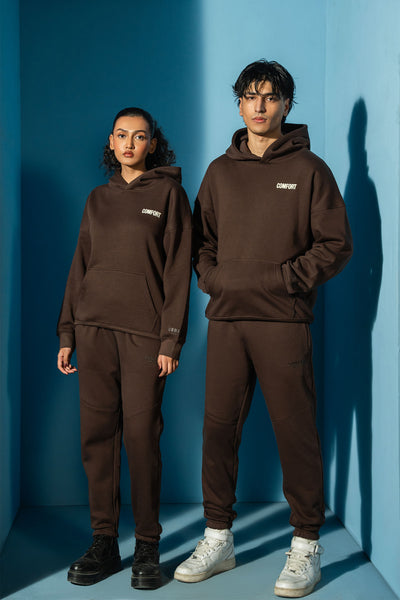 Brown Comfort Hoodie Matching Set (Unisex)