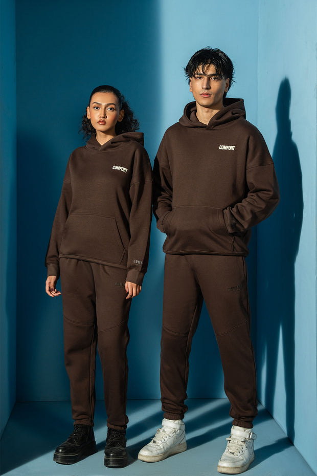 Brown Comfort Hoodie Matching Set (Unisex)