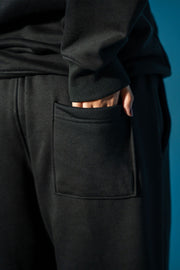 Black Wide-Leg Sweatpant (Unisex)