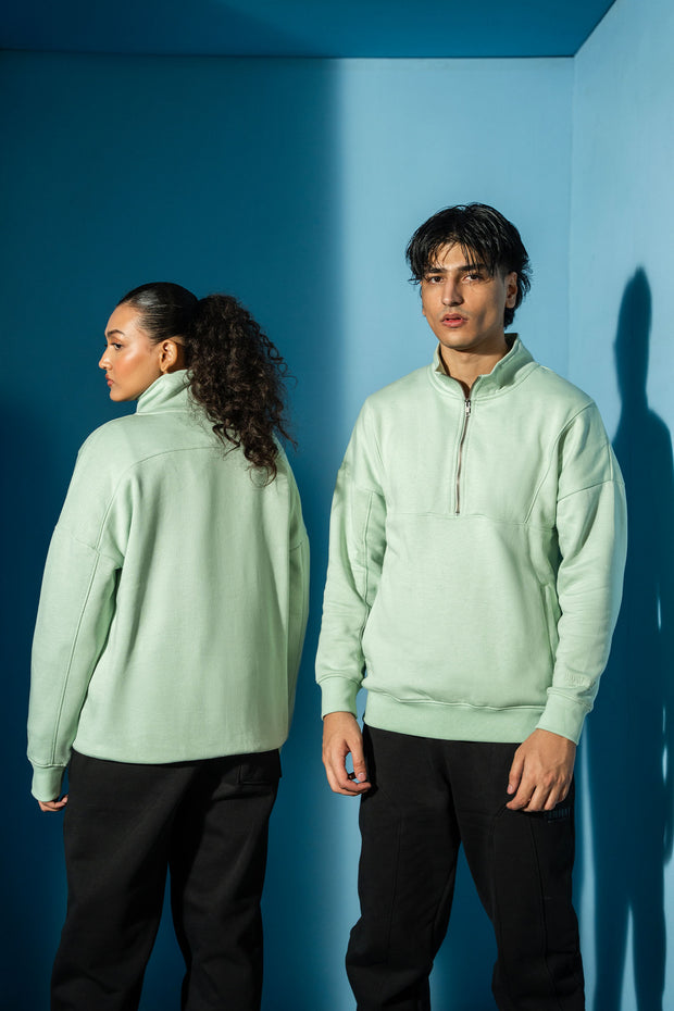 Light Green Half-Zip