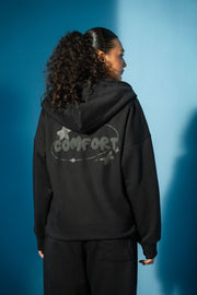 Black Comfort Full Zip Matching Set (Unisex)