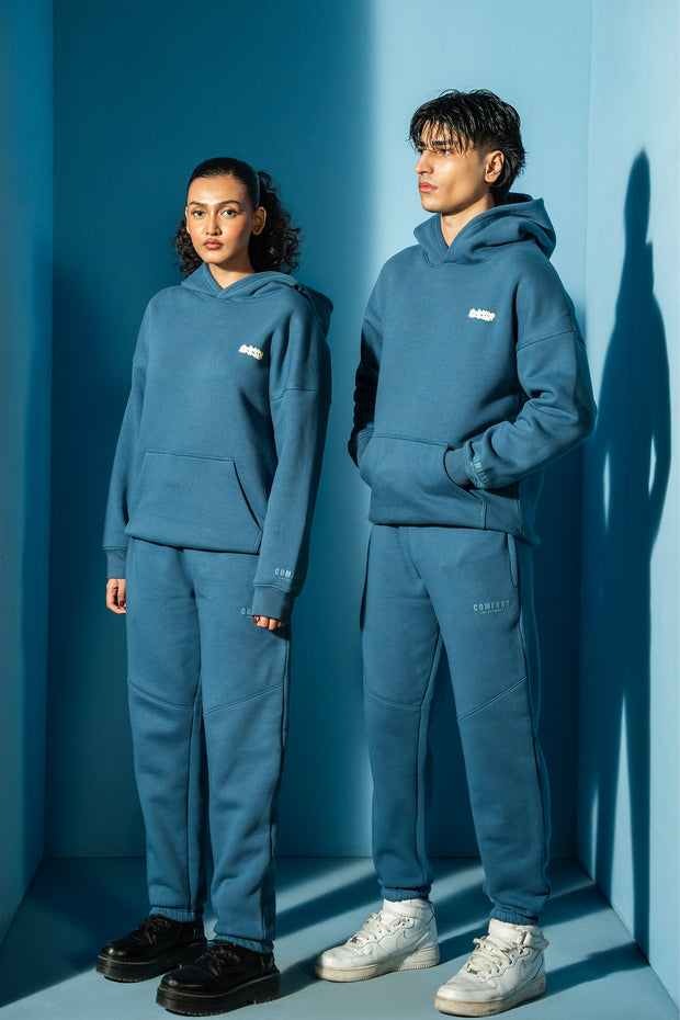 Arctic Blue Comfort Hoodie Matching Set (Unisex)